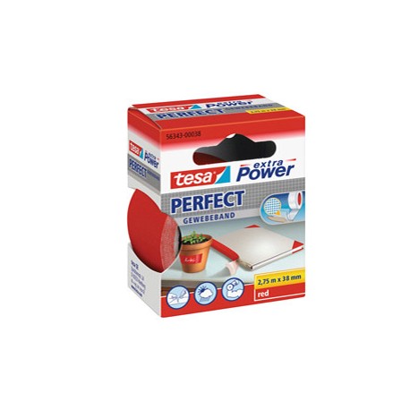 Nastro adesivo telato XP Perfect - 3,8 cm x 2,7 m - rosso - Tesa