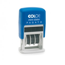 Timbro Mini Dater S160/L1 Datario + PAGATO - 4 mm - autoinchiostrante - Colop®