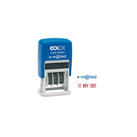 Timbro Mini Dater S160/L4 Datario + EM@ILED - 4 mm - autoinchiostrante - Colop