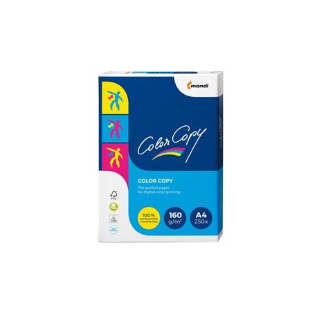 Carta Color Copy - A4 - 160 gr - bianco - Mondi - conf. 250 fogli