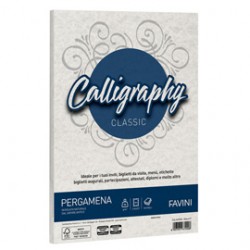 Carta Calligraphy Pergamena - A4 - 90 gr - bianco 01 - Favini - conf. 50 fogli