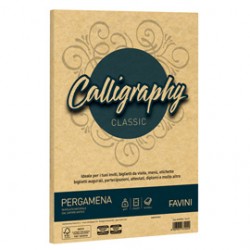 Carta Calligraphy Pergamena - A4 - 90 gr - oro 03 - Favini - conf. 50 fogli