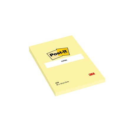 Blocco foglietti - 659 - 102 x 152 mm - giallo Canary™ - 100 fogli - Post it®