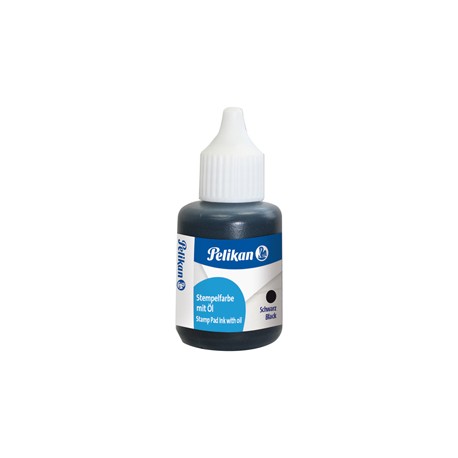 Inchiostro per timbri in metallo - con olio - 30 ml - nero - Pelikan