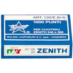 SCATOLA 1000 PUNTI ZENITH 130/E S100 (6/4) IN ACCIAIO NATURALE