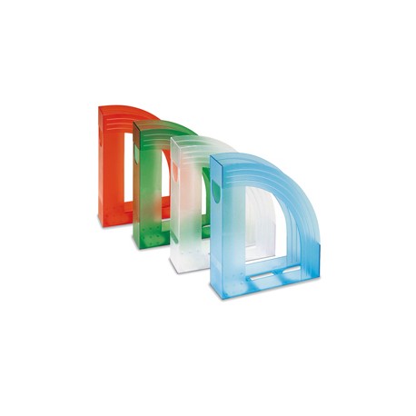 Portariviste E803 - 24,5 x 30 cm - dorso 7,5 cm - trasparente rosso - Fellowes