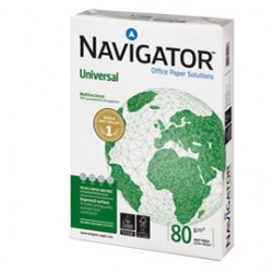 Carta bianca Navigator Universal in mini pallet - A4 - 80 gr - bianco - risma 500 fogli - ordine max 1 mini pallet da 50