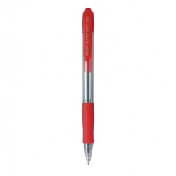 Penna a sfera a scatto Supergrip - punta media 1,0mm - rosso - pilot