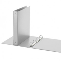 Raccoglitore Europa - 22 x 30 cm - 4 anelli tondi 30 mm - dorso 4 cm - grigio - Favorit