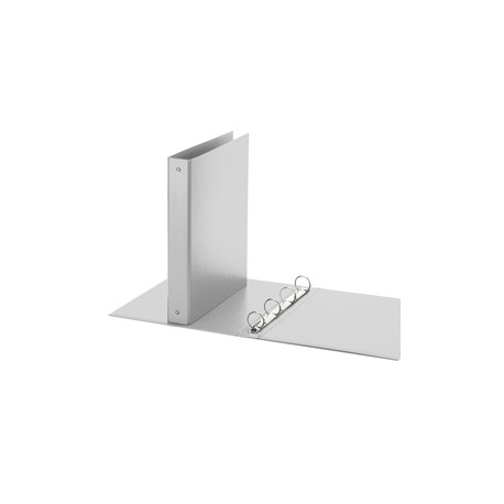 Raccoglitore Europa - 22 x 30 cm - 4 anelli tondi 30 mm - dorso 4 cm - grigio - Favorit