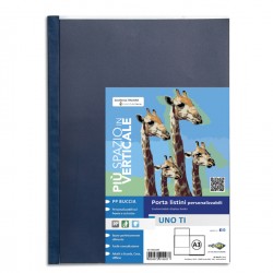 Portalistini personalizzabile Uno TI - 30x42 cm (libro) - 24 buste - blu - Sei Rota