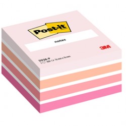 Blocco foglietti Cubo - 2028-P - 76 x 76 mm - 72 gr - colori assortiti - 450 fogli - Post it®