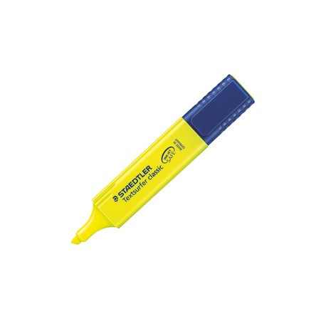 Evidenziatore Textsurfer Classic - punta a scalpello - tratto 1,0-5,0mm - giallo  - Staedtler