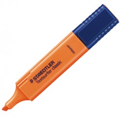 Evidenziatore Textsurfer Classic - punta a scalpello - tratto da 1,0mm-5,0mm - arancio - Staedtler
