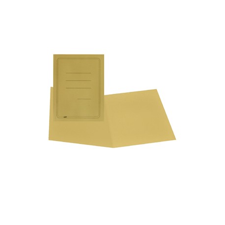 Cartellina semplice con stampa - 145 gr - 25 x 34 cm - giallo - cartoncino manilla - Cartotecnica del Garda - conf. 100 