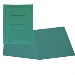 Cartellina semplice con stampa - 145 gr - 25 x 34 cm - verde - cartoncino manilla - Cartotecnica del Garda - conf. 100 p