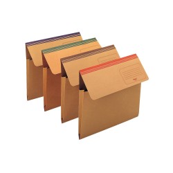 Cartellina a busta Dixie Mec - 200 gr - 33,7 x 26,2 cm - cartoncino avana - blu - Rexel