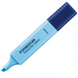 Evidenziatore Textsurfer Classic - punta a scalpello - tratto da 1,0-5,0mm - azzurro - Staedtler