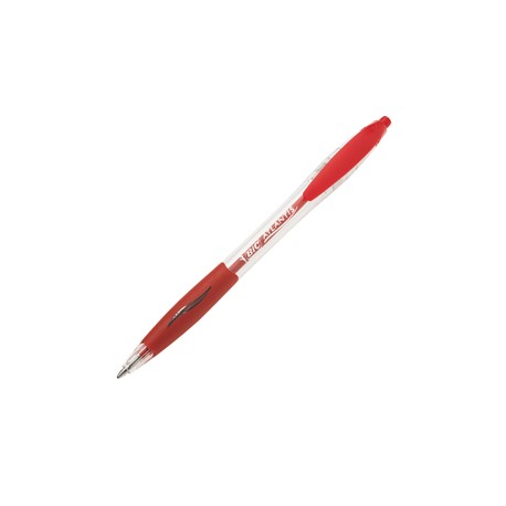 Penna a sfera a scatto Atlantis Classic - punta 1,0mm - rosso  - Bic - conf. 12 pezzi