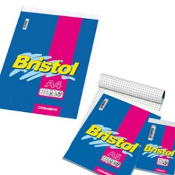 Blocco note Bristol - 5 mm - 210 x 297 mm - 50 gr - 70 fogli - Blasetti