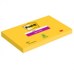 Blocco foglietti Post it® Super Sticky - 655-S - 76 x 127 mm - giallo oro - 90 fogli - Post it®