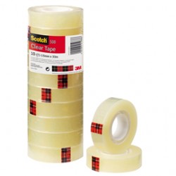 Nastro adesivo 508 - 1,5 cm x 33 m - trasparente - Scotch - torre 10 rotoli