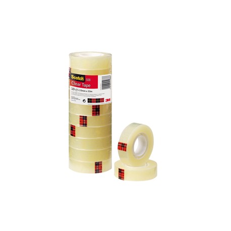 Nastro adesivo 508 - 15 mm x 33 m - PP - trasparente - Scotch - torre 10 rotoli