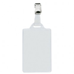 Portanome Pass 1E - clip in metallo - c/cartoncino - 5,5 x 8,5 cm - verticale - Sei Rota - conf. 100 pezzi