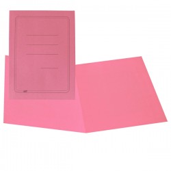 Cartellina semplice con stampa - 145 gr - 25 x 34 cm - rosa - cartoncino manilla - Cartotecnica del Garda - conf. 100 pe