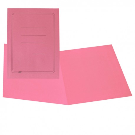 Cartellina semplice con stampa - 145 gr - 25 x 34 cm - rosa - cartoncino manilla - Cartotecnica del Garda - conf. 100 pe