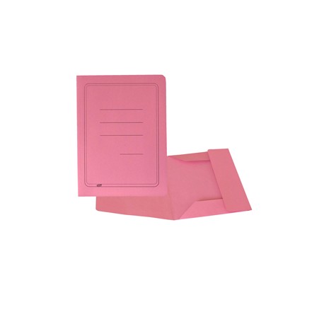 Cartellina 3 lembi con stampa - 200 gr - 25 x 33 cm - cartoncino manilla - rosa - Cartotecnica del Garda - conf. 50 pezz