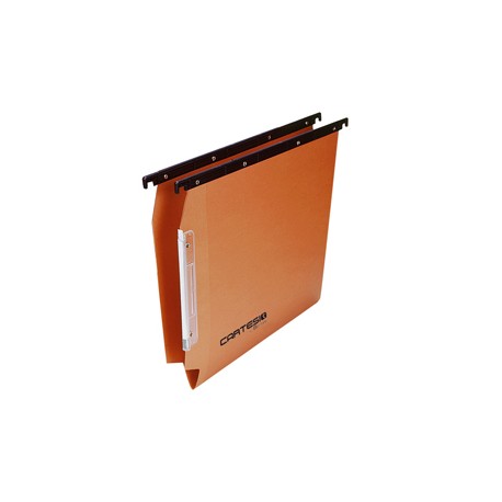 Cartella sospesa Cartesio - armadio - interasse 33 cm - fondo V - 32,6x28 cm - arancio -  Bertesi