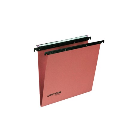 Cartella sospesa Cartesio Plus - cassetto - interasse 33 cm - fondo V - 31,25 cm - arancio - Bertesi