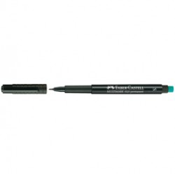 Pennarello Multimark universale permanente con gomma - punta fine 0,6mm - nero - Faber Castell