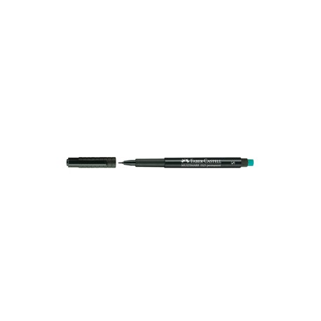 Pennarello Multimark universale permanente con gomma - punta fine 0,6mm - nero - Faber Castell