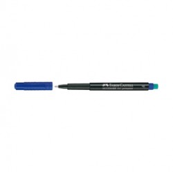 Pennarello Multimark universale permanente con gomma  - punta fine 0,6mm - blu - Faber Castell