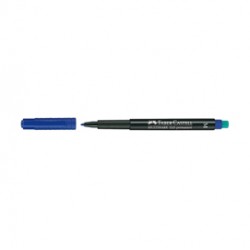 Pennarello Multimark universale permanente con gomma - punta media 1,0mm - blu - Faber Castell