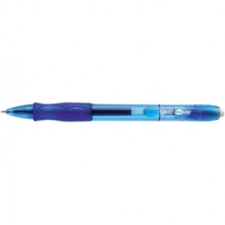 Penna gel a sfera a scatto Gelocity - punta 0,7mm - blu - Bic - conf. 12 pezzi