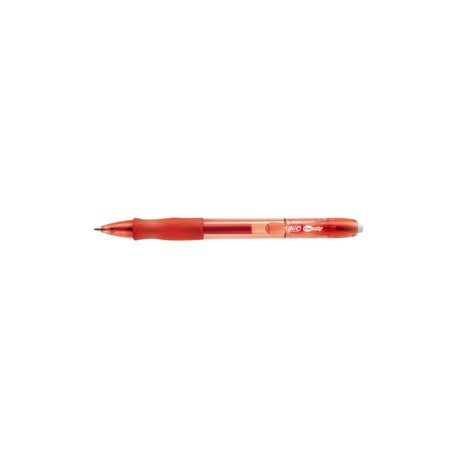 Penna gel a sfera a scatto Gelocity  - punta 0,7mm - rosso - Bic - conf. 12 pezzi