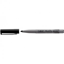 Marcatore permanente Marking Pocket - punta tonda 1,10mm - nero - Bic - conf. 12 pezzi