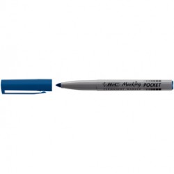 Marcatore permanente Marking Pocket - punta tonda 1,10mm - blu - Bic - conf. 12 pezzi