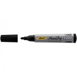 Marcatore permanente Marking 2000 - punta tonda 1,70mm - nero - Bic - conf. 12 pezzi