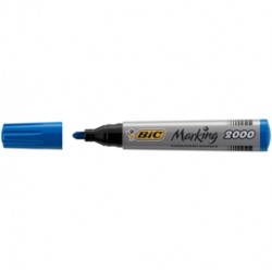 Marcatore permanente Marking 2000 - punta tonda 1,70mm - blu - Bic - conf. 12 pezzi