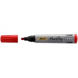 Marcatore permanente Marking 2000 - punta tonda 1,70mm - rosso - Bic - conf. 12 pezzi