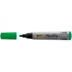 Marcatore permanente Marking 2000 - punta tonda 1,70mm - verde - Bic - conf. 12 pezzi