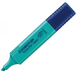 Evidenziatore Textsurfer Classic - punta a scalpello - tratto da 1,0mm-5,0mm - turchese - Staedtler