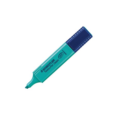 Evidenziatore Textsurfer Classic - punta a scalpello - tratto 1,0mm-5,0mm - turchese - Staedtler