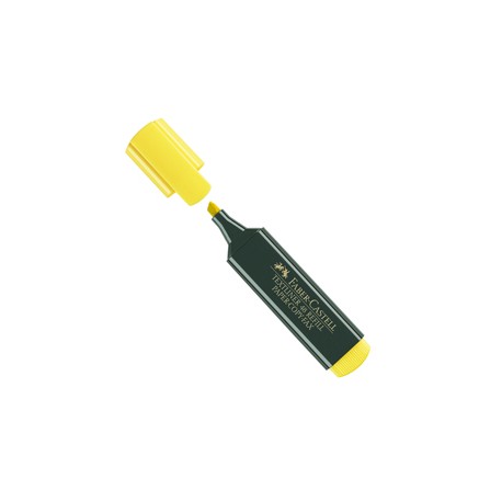 Evidenziatore Textliner 48 -  punta di 3 differenti larghezze: 5,0-3,0-1,0mm  - giallo - Faber Castell