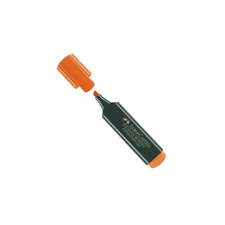 Evidenziatore Textliner 48 -  punta di 3 differenti larghezze: 5,0-3,0-1,0mm - arancio - Faber Castell