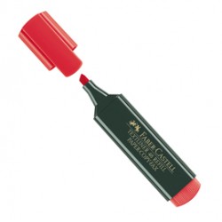 Evidenziatore Textliner 48 - punta a scalpello - tratto 1,0-3,0-5,0mm - rosso - Faber-Castell